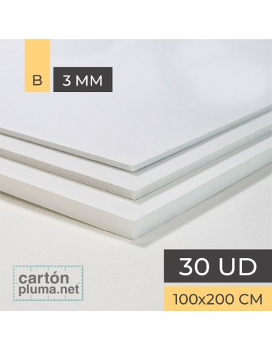 CARTÓN PLUMA BASIC BLANCO 3mm 100x200cm