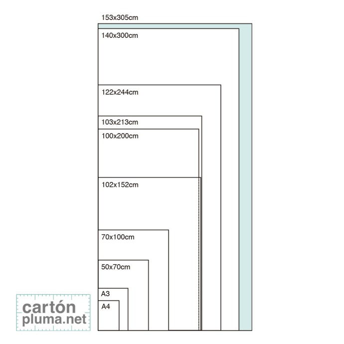 CARTÓN PLUMA BLANCO ADHESIVO 10mm 153x305 (CAJA...