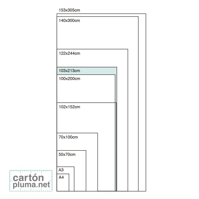 CARTÓN PLUMA NEGRO ADHESIVO 10mm 103x213cm...