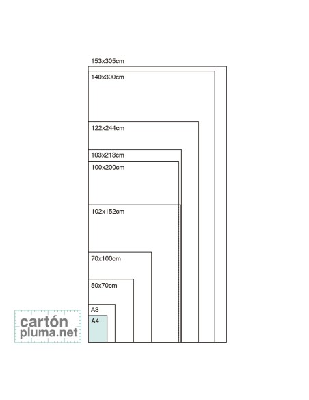 CARTÓN PLUMA BLANCO ADHESIVO 10mm A4 21X29,7cm (CAJA 10 UDS) - SERIE PLUS