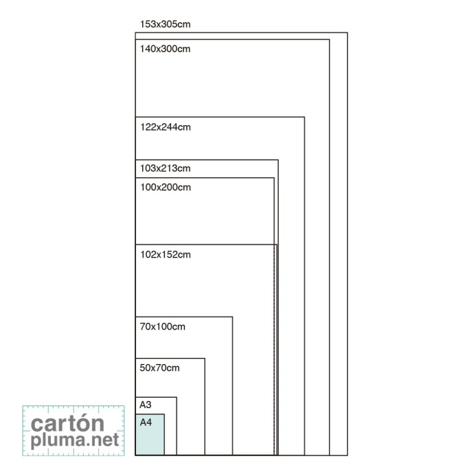 CARTÓN PLUMA NEGRO 10mm A4 21x29,7cm (CAJA 10...