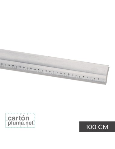 REGLA METÁLICA MILIMETRADA 100 CM