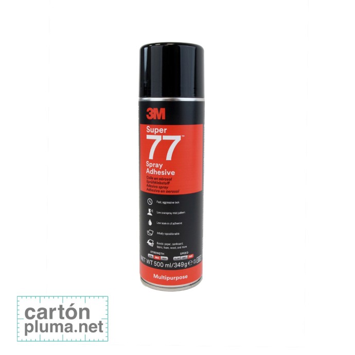 PEGAMENTO CARTÓN PLUMA 3M - SPRAY 77: ADHESIVO...
