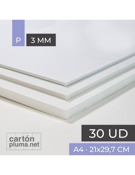 Cartón Pluma Blanco 3 mm A4 Cartón Pluma Blanco 3 mm A4