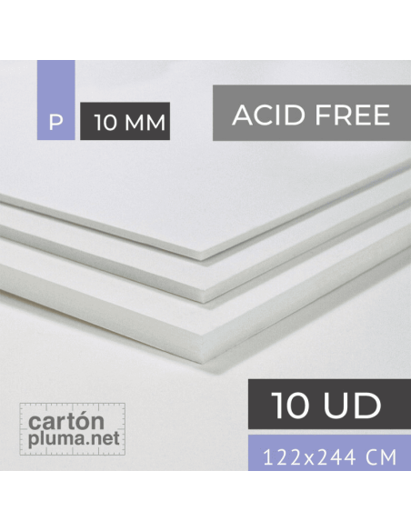 Cartón Pluma Acid Free 122x244 10mm