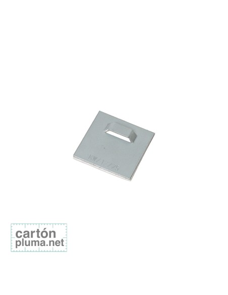 COLGADOR ADHESIVO METÁLICO 45X45 MM (10 UDS.)