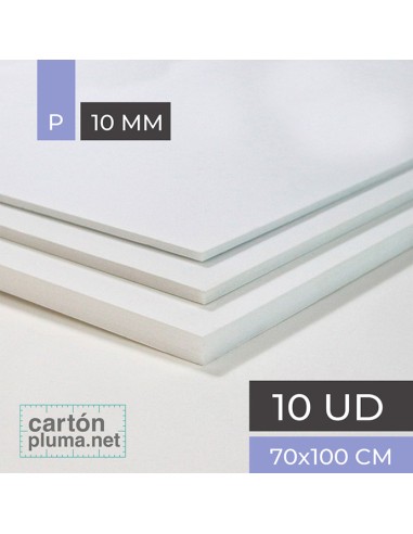 Cartón Pluma Blanco 10 mm 70x100 cm